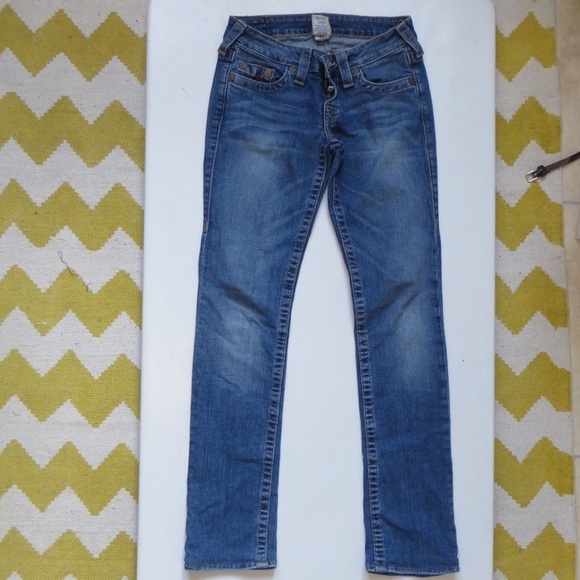 True Religion Medium Wash Jeans, Size 25 🔴CLEARANCE🔴 - Picture 1 of 3
